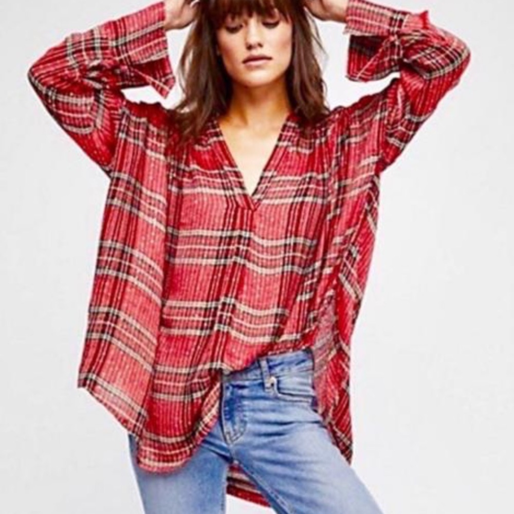 Free People Fearless Love Bell Sleeve Shirt